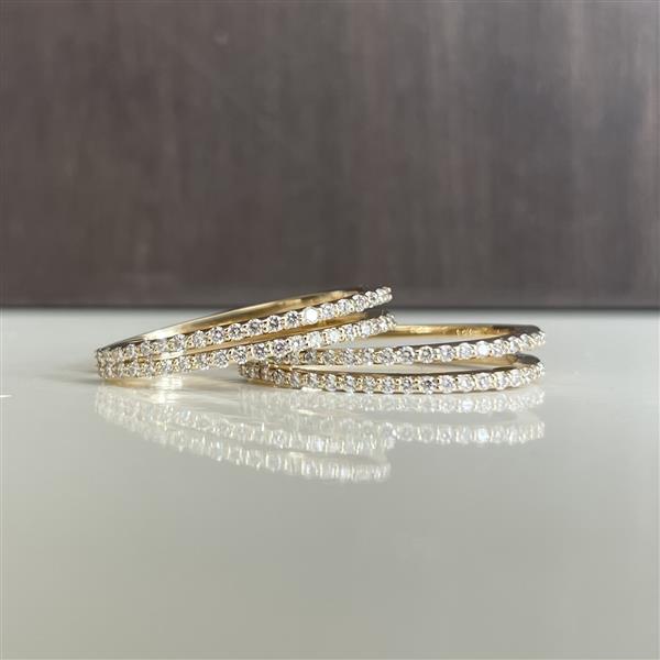 Creol knæk 14 kt. ELEGANCE dobbelt 0,60 ct. WSI from L&G