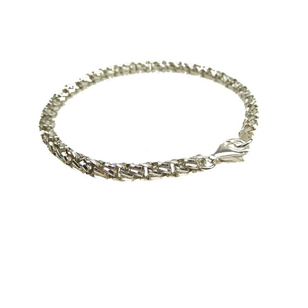 Armbånd & Halskæde i Blank Sterlingsølv 4,7mm 18cm from San - Links of Joy
