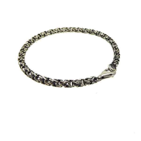 Armbånd & Halskæde i Let oxyderet Sterlingsølv 4,7mm 23cm from San - Links of Joy