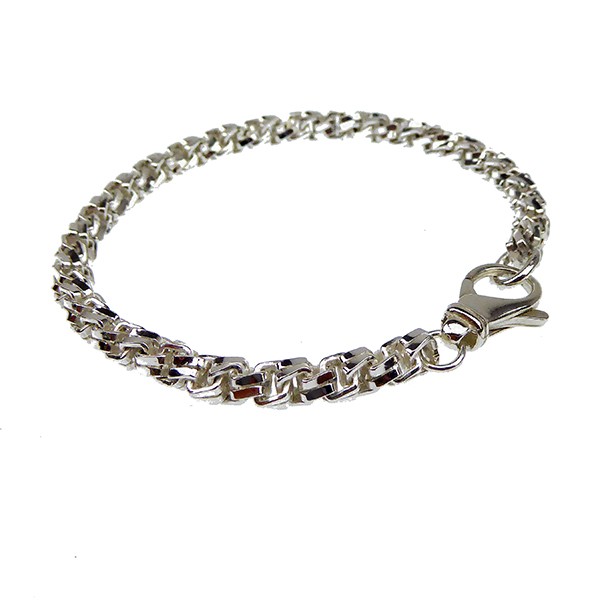 Armbånd & halskæde - Massiv/Kraftig kæde i Blank udførelse - 5,5mm 18cm from San - Links of Joy
