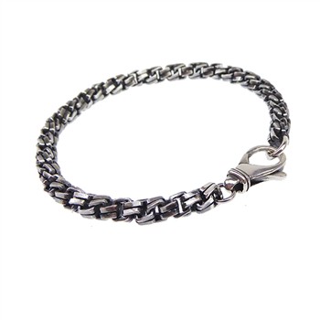 Armbånd & halskæde - Massiv/kraftig kæde -Let oxyderet-5,5mm 23cm from San - Links of Joy