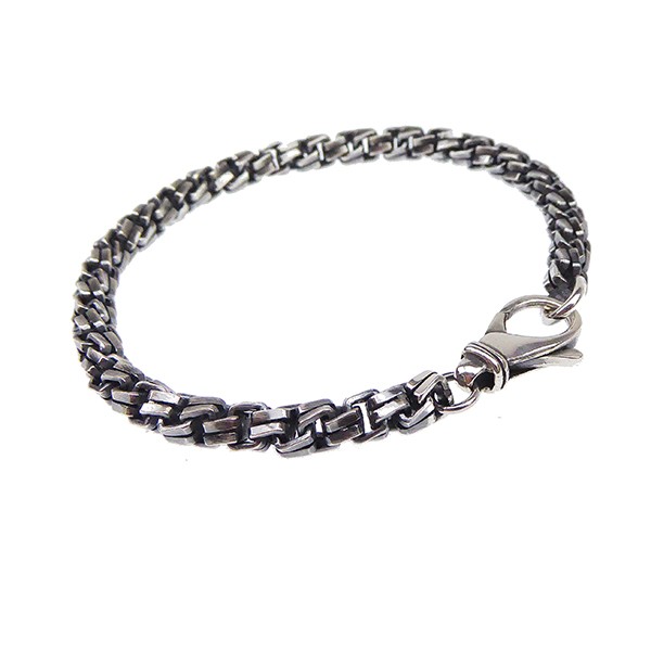 Armbånd & halskæde - Massiv/kraftig kæde -Let oxyderet-5,5mm 19cm from San - Links of Joy