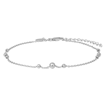 Rhd. sølv ankel BEAD52 23+4cm  from Nordahl