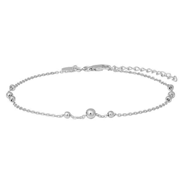 Rhd. sølv ankel BEAD52 23+4cm  from Nordahl