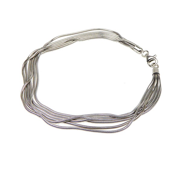 Armbånd & halskæde - 6 rk.Slange - Blank 19cm from San - Links of Joy