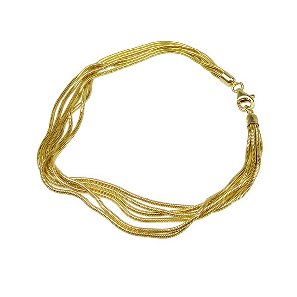 Armbånd & halskæde - 6 rk.Slange/Forgyldt 17cm from San - Links of Joy