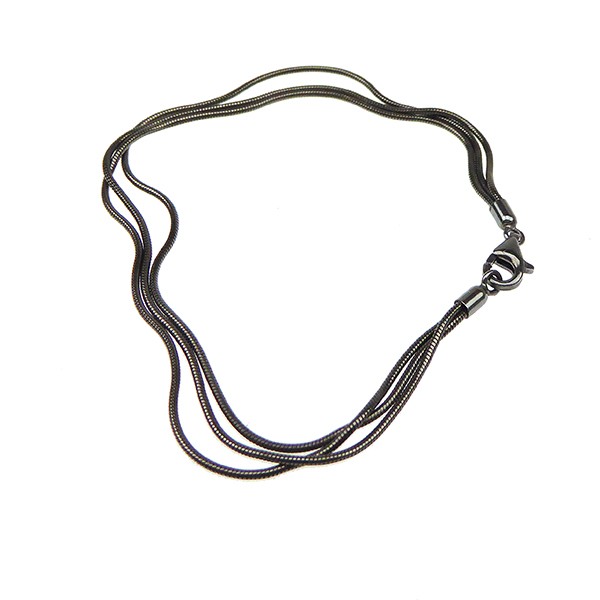 Armbånd & halskæde - 3 rk. Slange - Oxyderet 19cm from San - Links of Joy