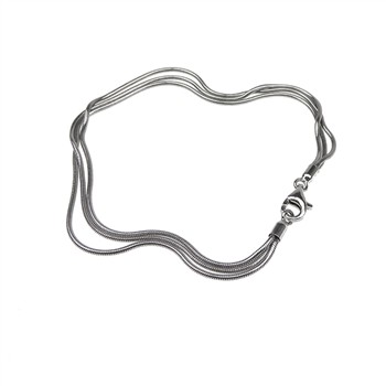Armbånd & halskæde - 3 rk. Slange - Blank 21cm from San - Links of Joy