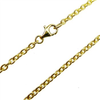 Armbånd & halskæde - Ankerkæde/Forgyldt 0,6mm 21cm from San - Links of Joy