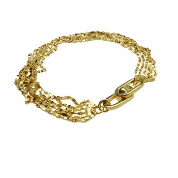 Armbånd & halskæde - Forgyldt m.Magnetlås 21cm from San - Links of Joy
