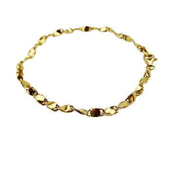 Armbånd & halskæde - Forgyldt 21cm from San - Links of Joy