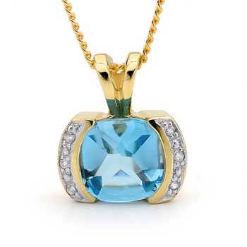 Pendant with zirkonia, from Bee