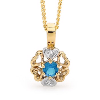 Pendant with gemset, from Bee