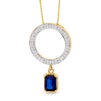 Pendant with gemset, from Bee