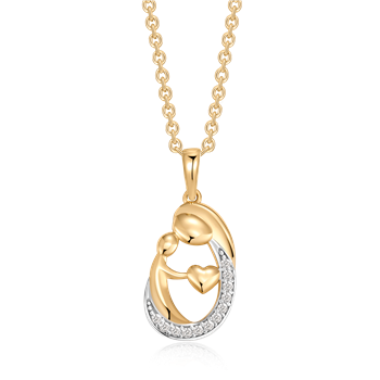 8 kt Gold Mother-Child Pendant, from Støvring Design