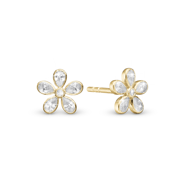Magic white Flower - Ørestikker  from Christina Jewelry & Watches