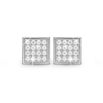 Square Balance Clips - Øreclips - Sølv from Christina Jewelry & Watches