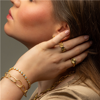 Sunhine Ring i forgyldt stål SNEAK PEAK - 50 from Blicher Fuglsang