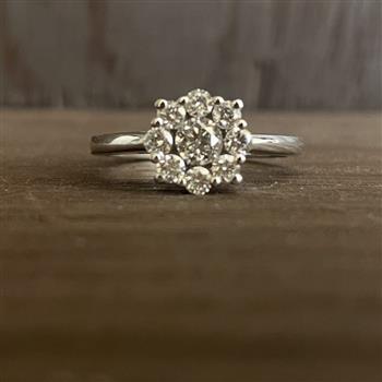 Ring 14 karat hvidguld BLOOM from L&G