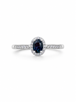 Ring 14 karat PETIT safir med 0,06 carat WSI from L&G