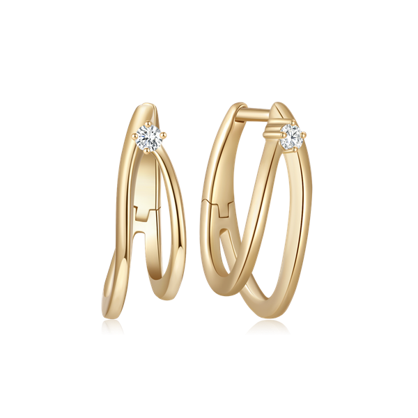 Guld creoler from Støvring Design