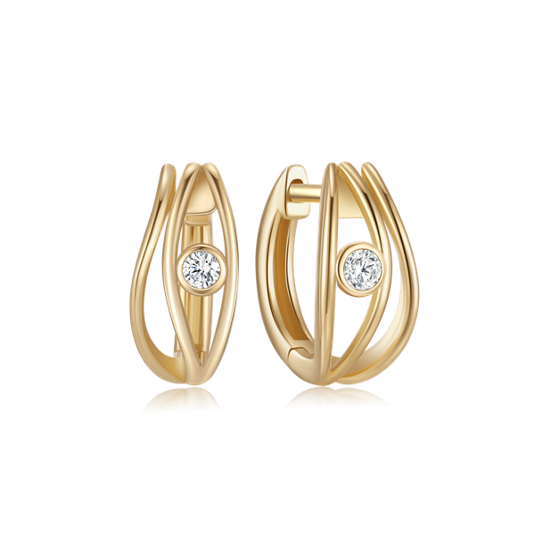 Guld creoler from Støvring Design