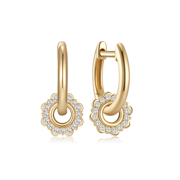 Guld creoler from Støvring Design