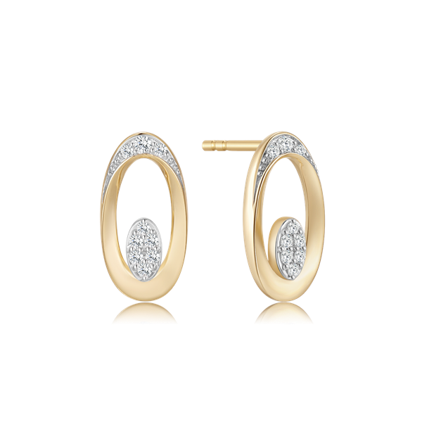 Guld ørestikker from Støvring Design