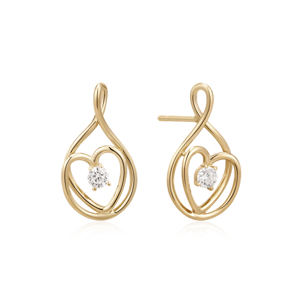 Guld ørestikker from Støvring Design