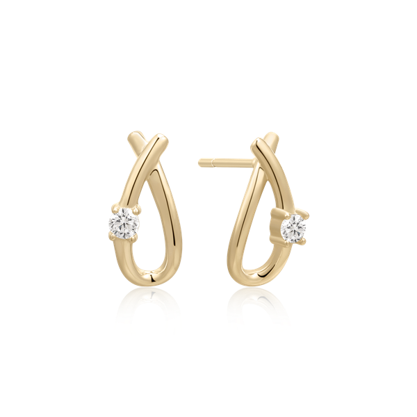 Guld ørestikker from Støvring Design