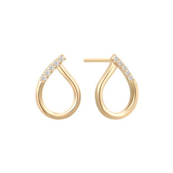 Guld ørestikker from Støvring Design