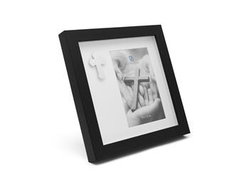 Fotoramme m/kors 10*15 pp sort from Noa Kids