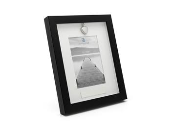 Fotoramme + mindebeholder 10x15 pp sort from Noa Kids