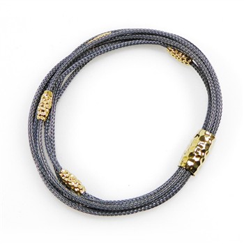 Armbånd & halskæde - Oxyderet/Forgyldt 21cm from San - Links of Joy
