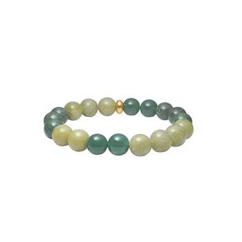 Grøn agat, jade  armbånd 10mm from Heinzendorff