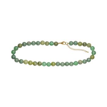 Grøn agat, jade  10mm - carabinlås 40+5cm from Heinzendorff