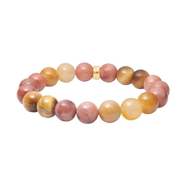 Tiger øje, jade, jasper armbånd from Heinzendorff