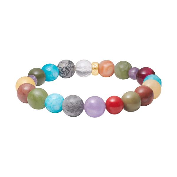 Bjerg quartz, jasper, ametyst, tiger øje, jade armbånd from Heinzendorff