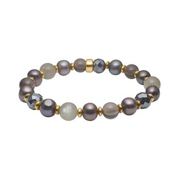 Fvp., forg. hematit, røgquartz, hematit, labradorit armbånd from Heinzendorff