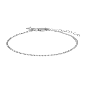 Rhod. sølvarmbånd PANZER52 1,2mm from Nordahl