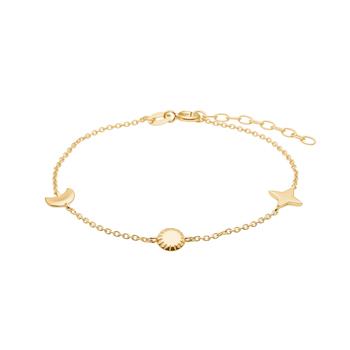 Forgyldt sølv armbånd UNIVERSE52 from Nordahl