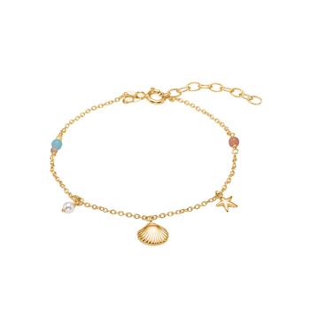 Forgyldt sølv armbånd SEASIDE52 from Nordahl