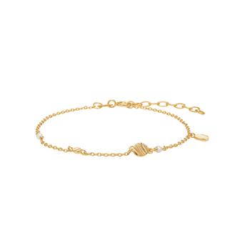 Forgyldt sølv armbånd RIPPLES52 from Nordahl