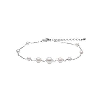 Rhd. sølv armbånd hvid TIFFANYNOR from Joanli Nor