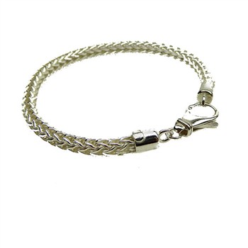 Ø 5,3mm Rævekæde I Blank Sterlingsølv Armbånd & Halskæde 25cm from San - Links of Joy