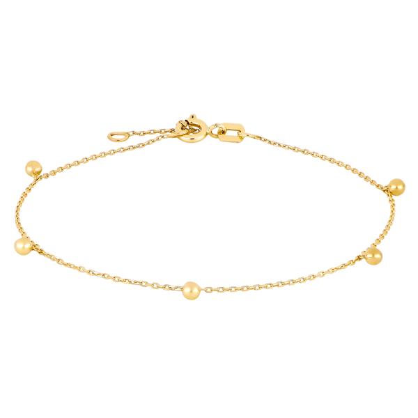 8 kt. guldarmbånd m/5 kugler from Siersbøl