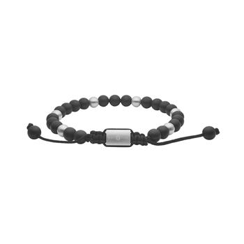 SON armbånd mat sort agate og stål from Son of Noa
