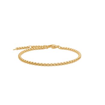 SON armbånd stål IP gold, rund venezia 16+3cm from Son of Noa