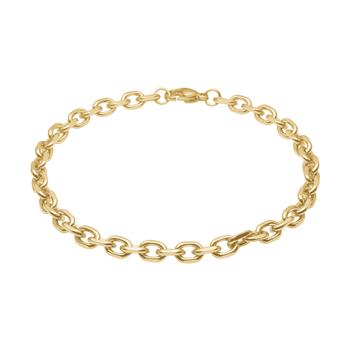 SON armbånd stål anker facet, IP gold 23cm from Son of Noa