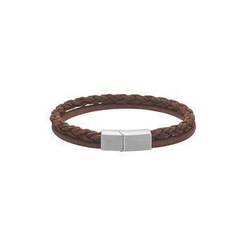 SON armbånd brun kalveskind rund flet/glat 8mm - 23cm from Son of Noa